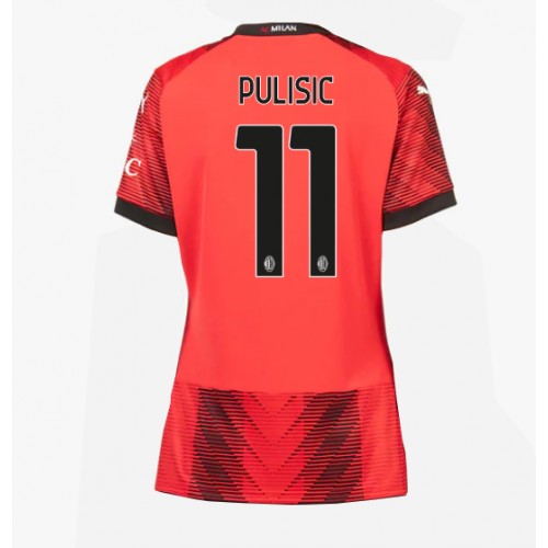 Maillot de foot AC Milan Christian Pulisic #11 Domicile Femmes 2023-24 Manches Courte